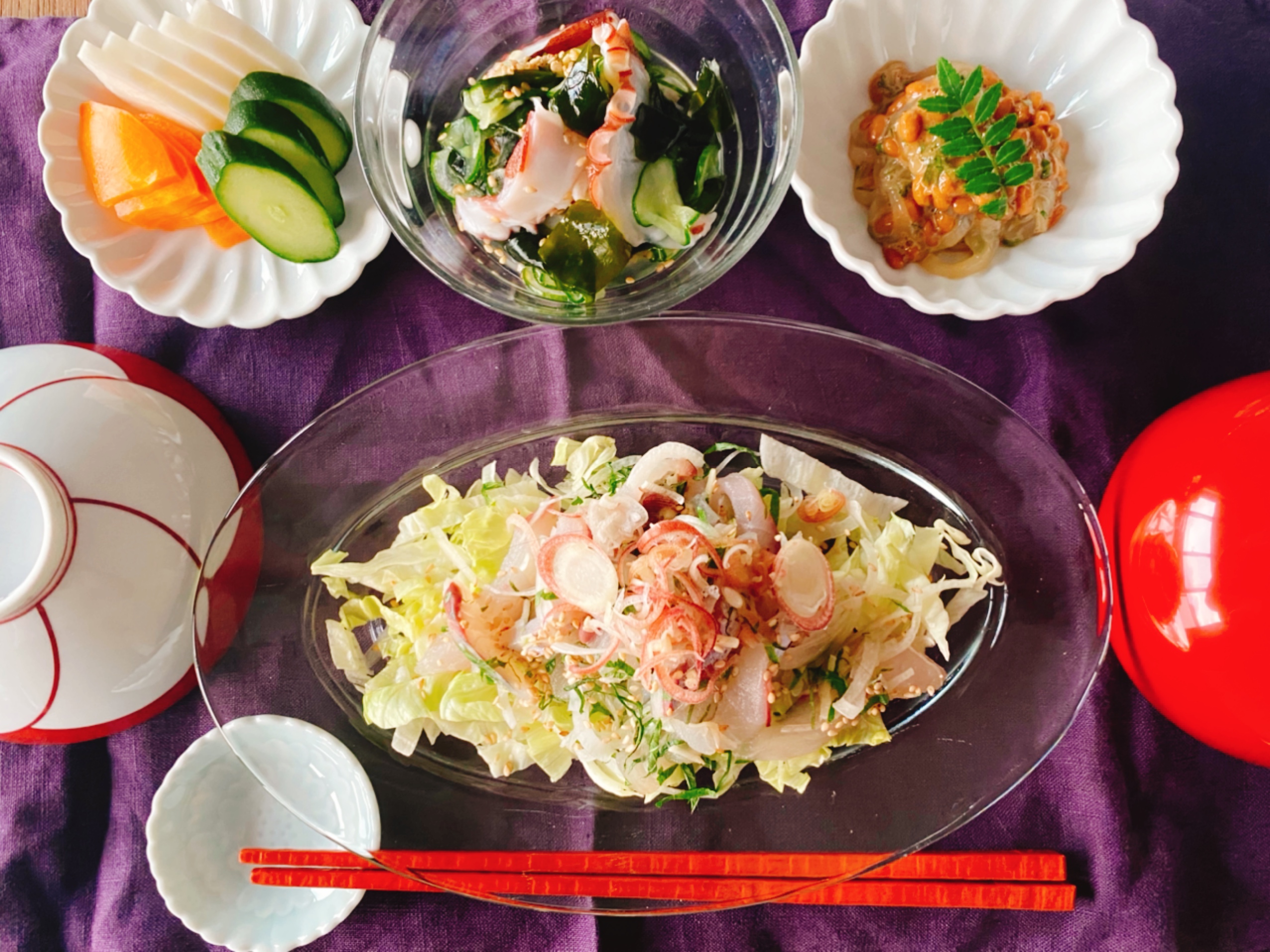 鯵の薬味たっぷりお刺身サラダ Eatpick 鯵の薬味たっぷりお刺身サラダ Eatpick