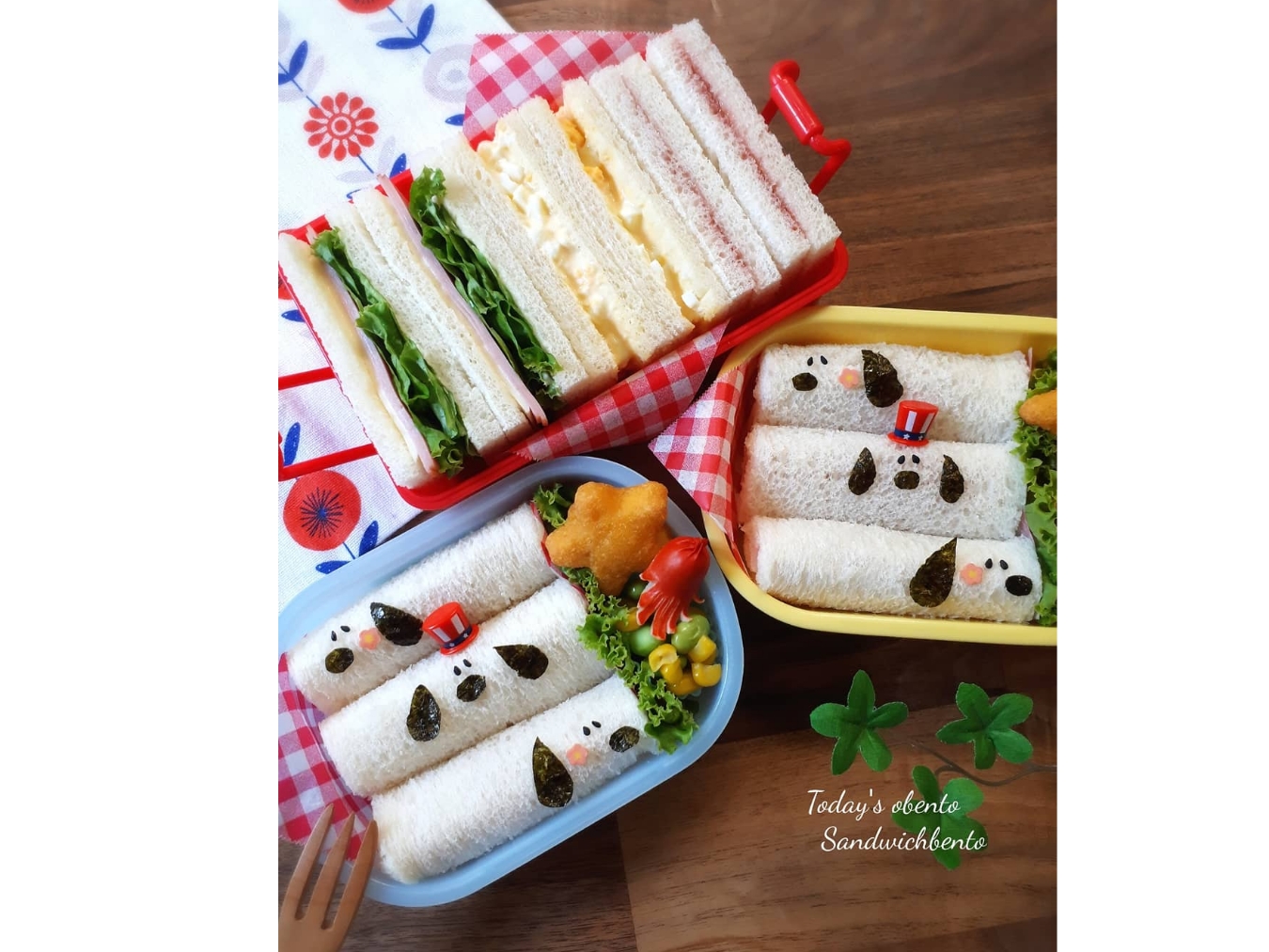 サンドイッチ弁当 Eatpick