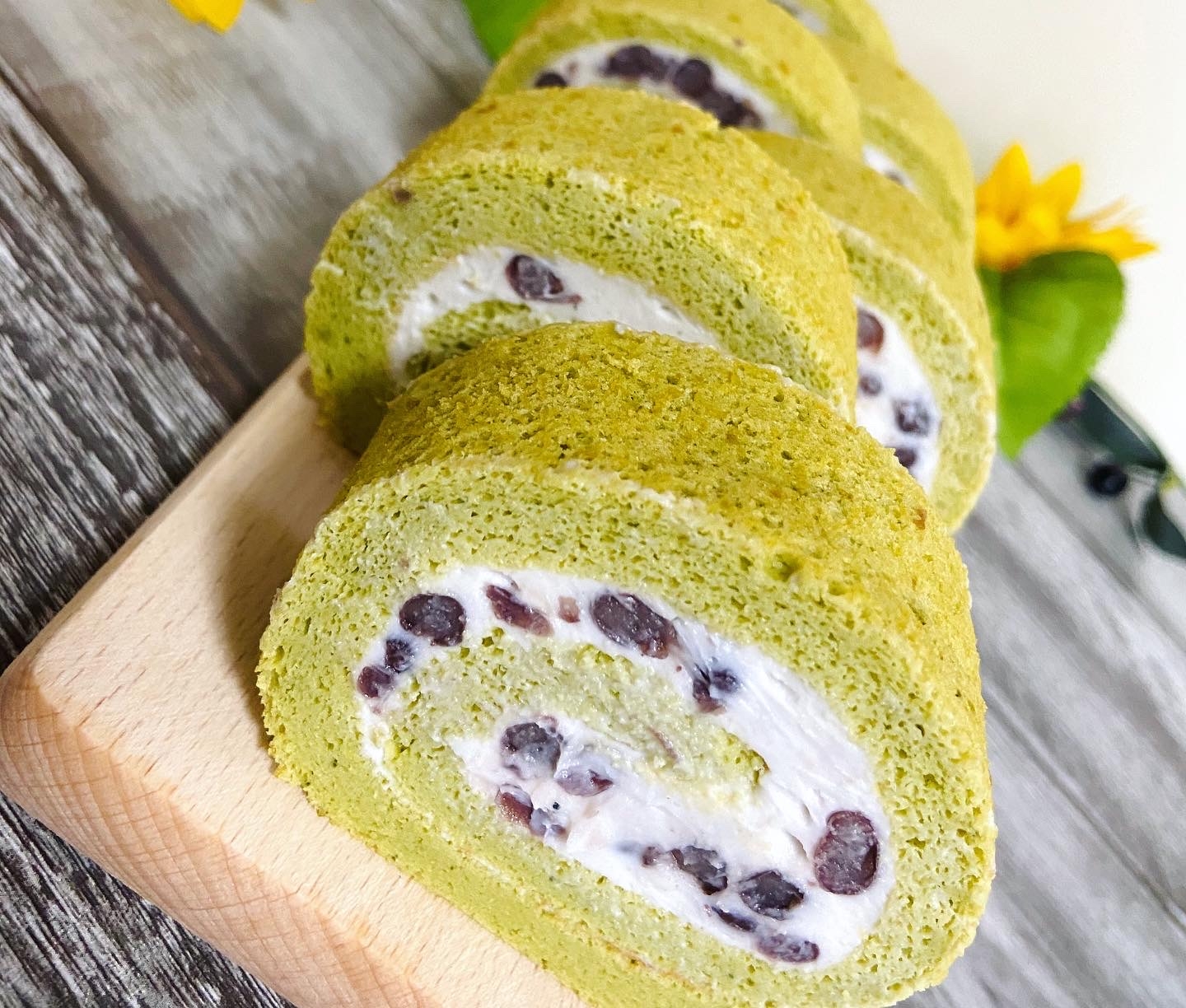 さっぱり抹茶シフォンロール Eatpick
