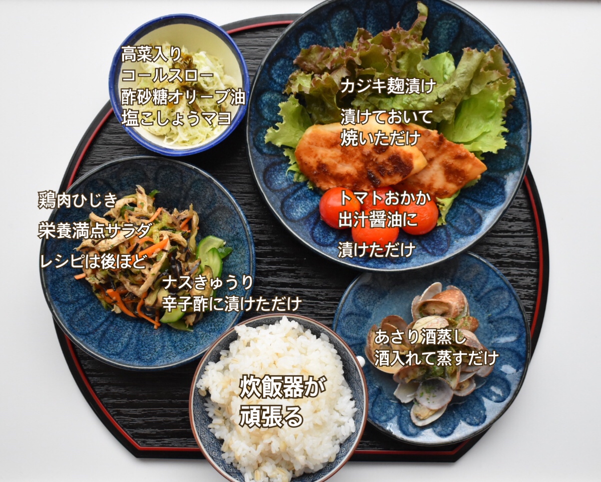 手作り甘酒と味噌に漬けたカジキの夕ごはん Eatpick