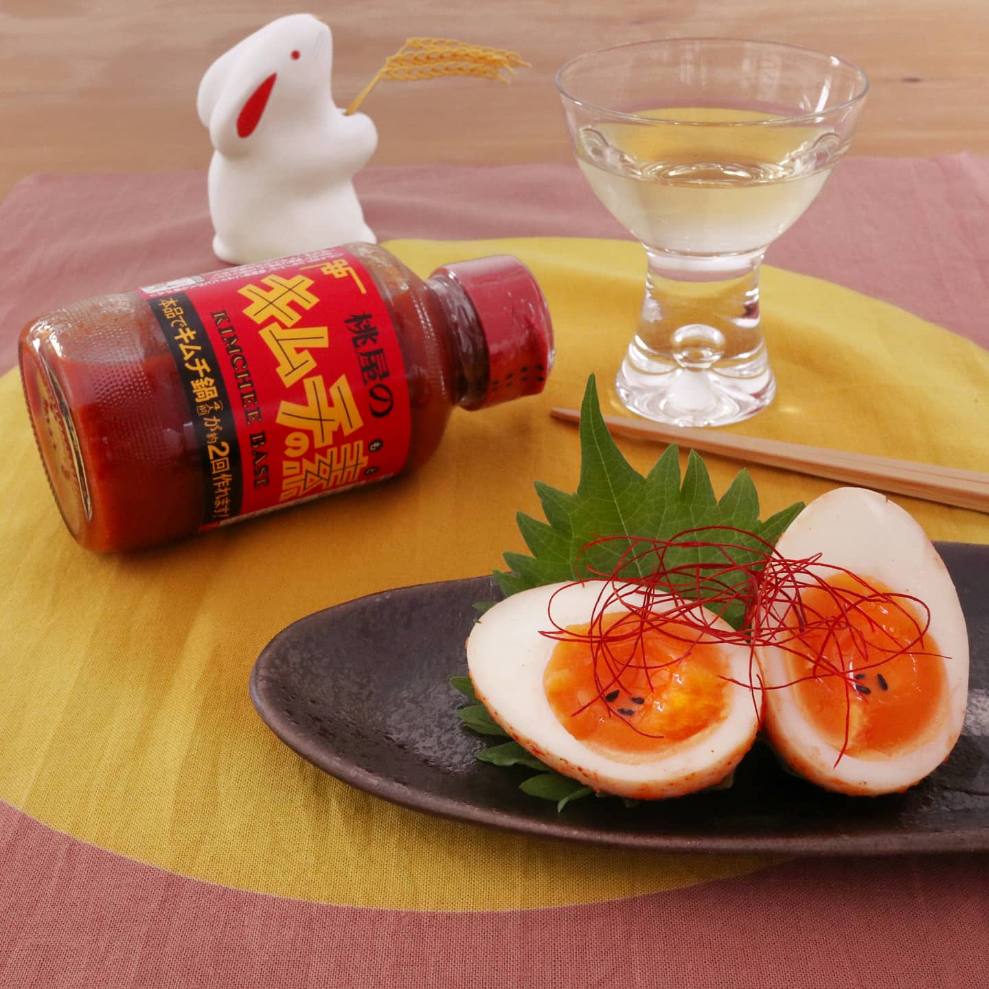 すぐ食べられるキムチ煮卵 Eatpick