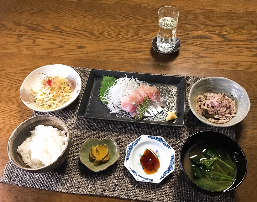 鯵のお刺身がメインの献立 Eatpick 鯵のお刺身がメインの献立 Eatpick