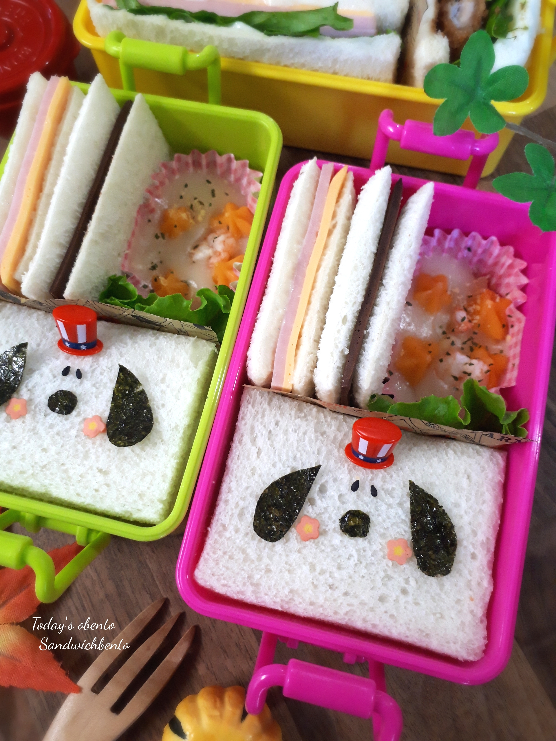 スヌーピーサンドイッチ弁当 Eatpick