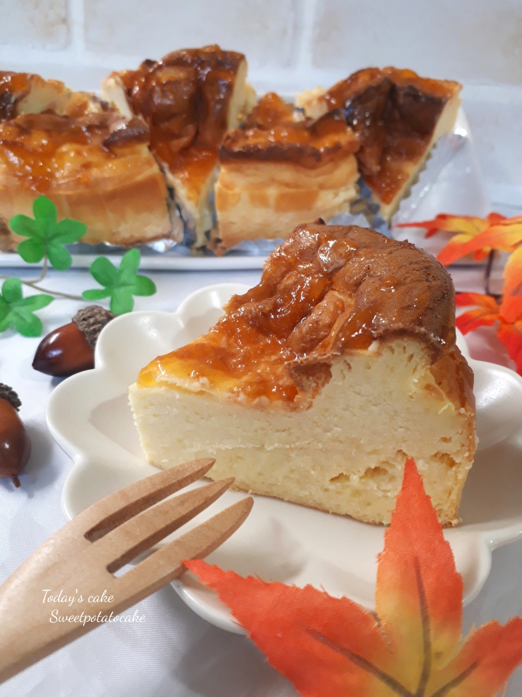 スイートポテトのベイクドチーズケーキ Eatpick スイートポテトのベイクドチーズケーキ Eatpick
