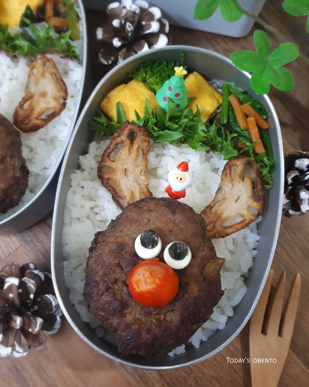 トナカイハンバーグ弁当 Eatpick