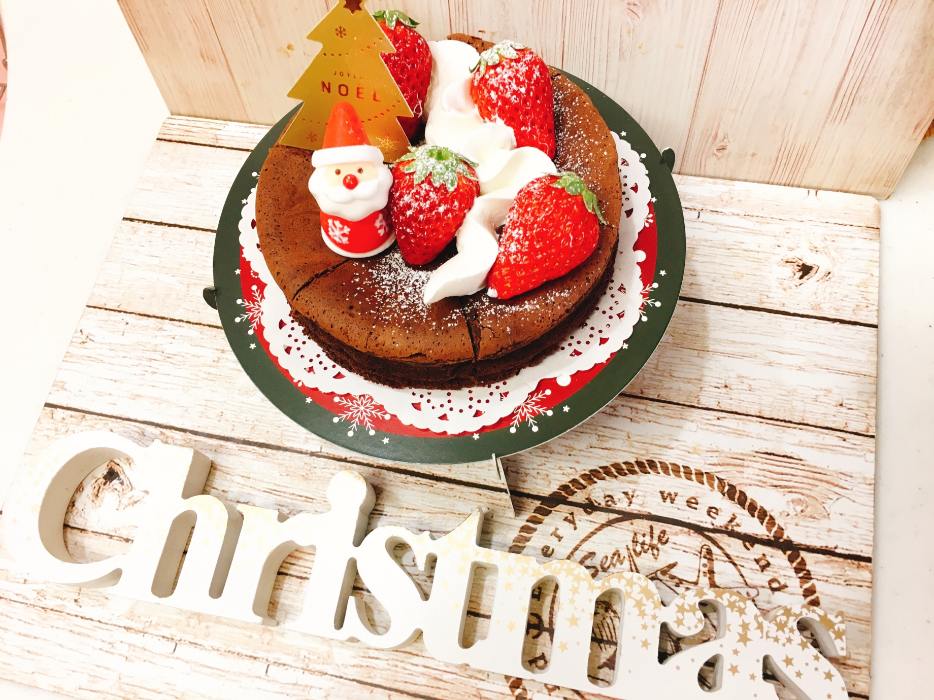 クリスマスケーキ ガトーショコラ Eatpick