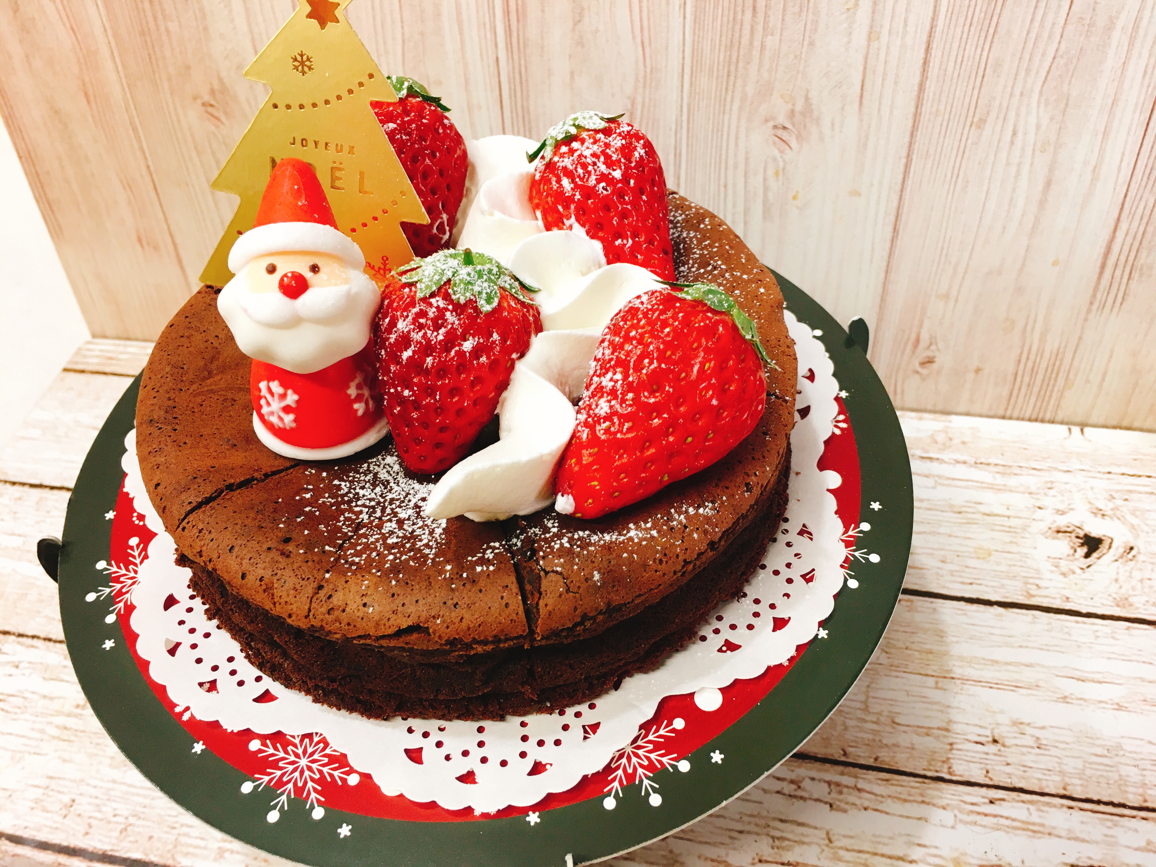 クリスマスケーキ ガトーショコラ Eatpick