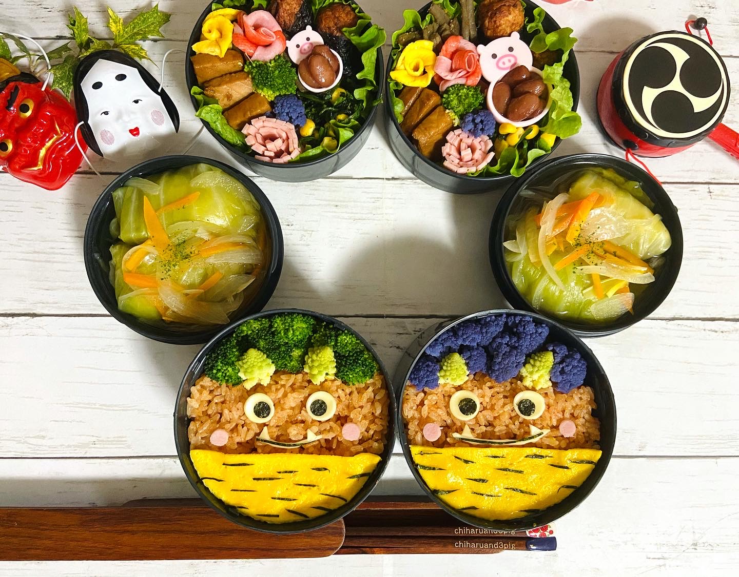 オムライス鬼弁当 Eatpick オムライス鬼弁当 Eatpick