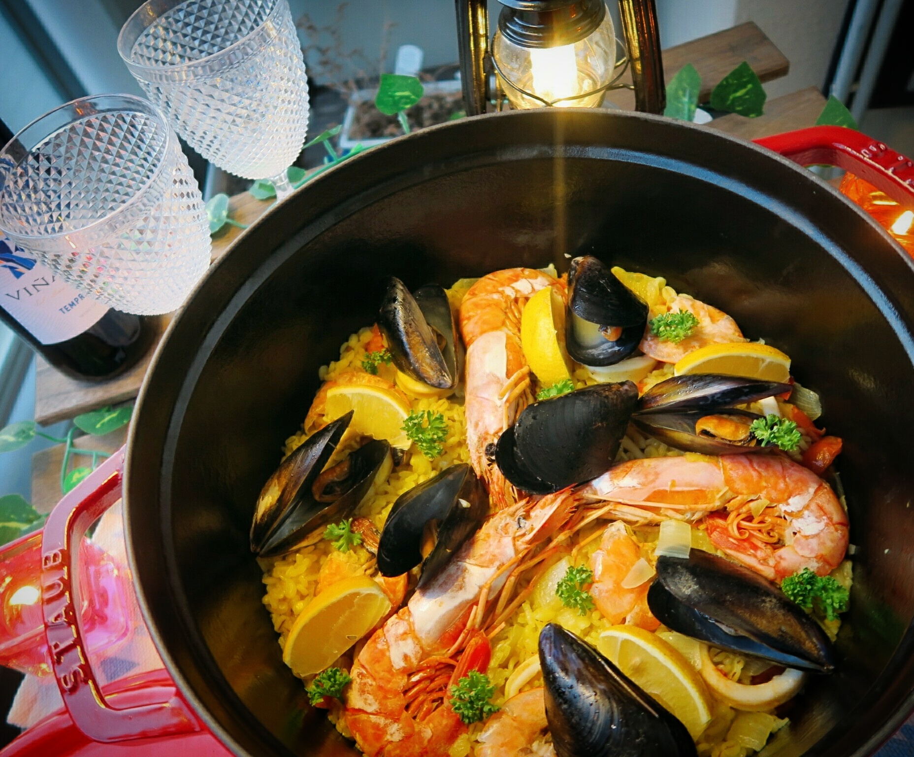 おうちキャンプ 簡単 海鮮パエリア Eatpick