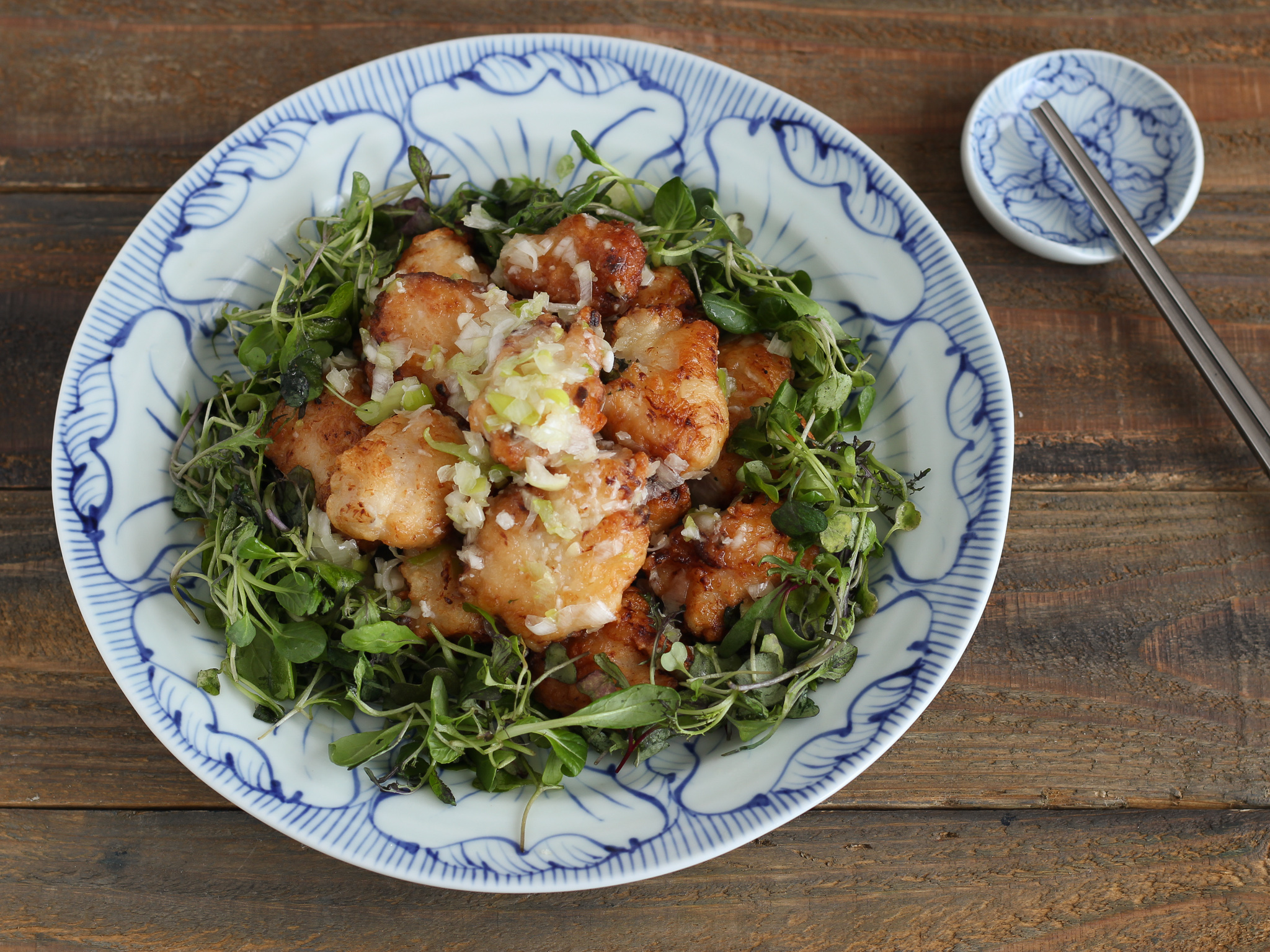 塩麴のwづかい 鶏むね肉の塩麹から揚げ ねぎ塩麹だれがけ Eatpick 塩麴のwづかい 鶏むね肉の塩麹から揚げ ねぎ塩麹だれがけ Eatpick