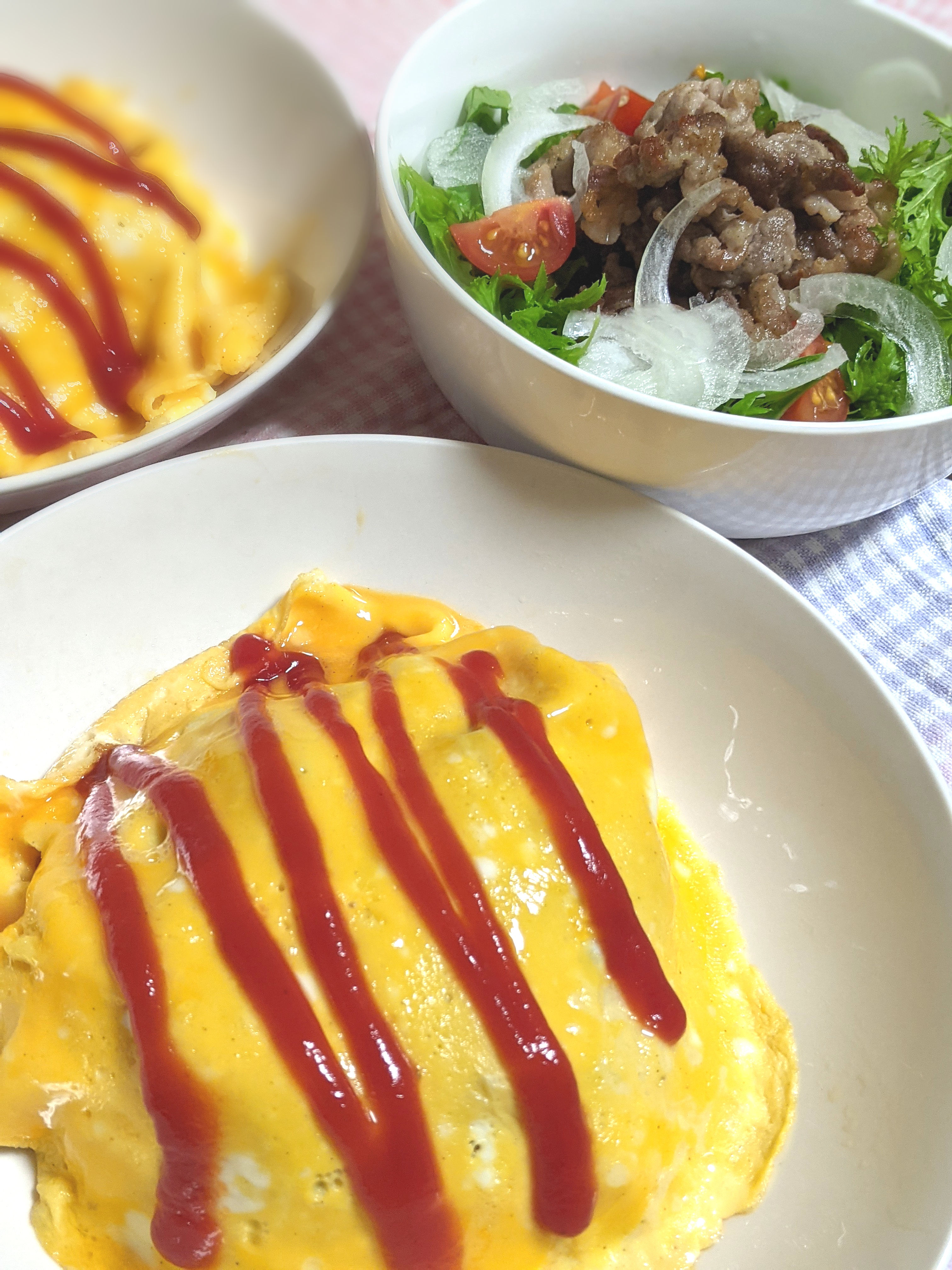 和風オムライス もち麦ちょい足し Eatpick 和風オムライス もち麦ちょい足し Eatpick