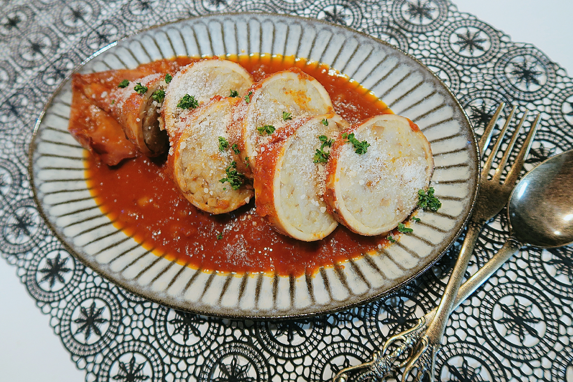 圧力鍋レシピ もち麦入り 洋風イカめし Eatpick