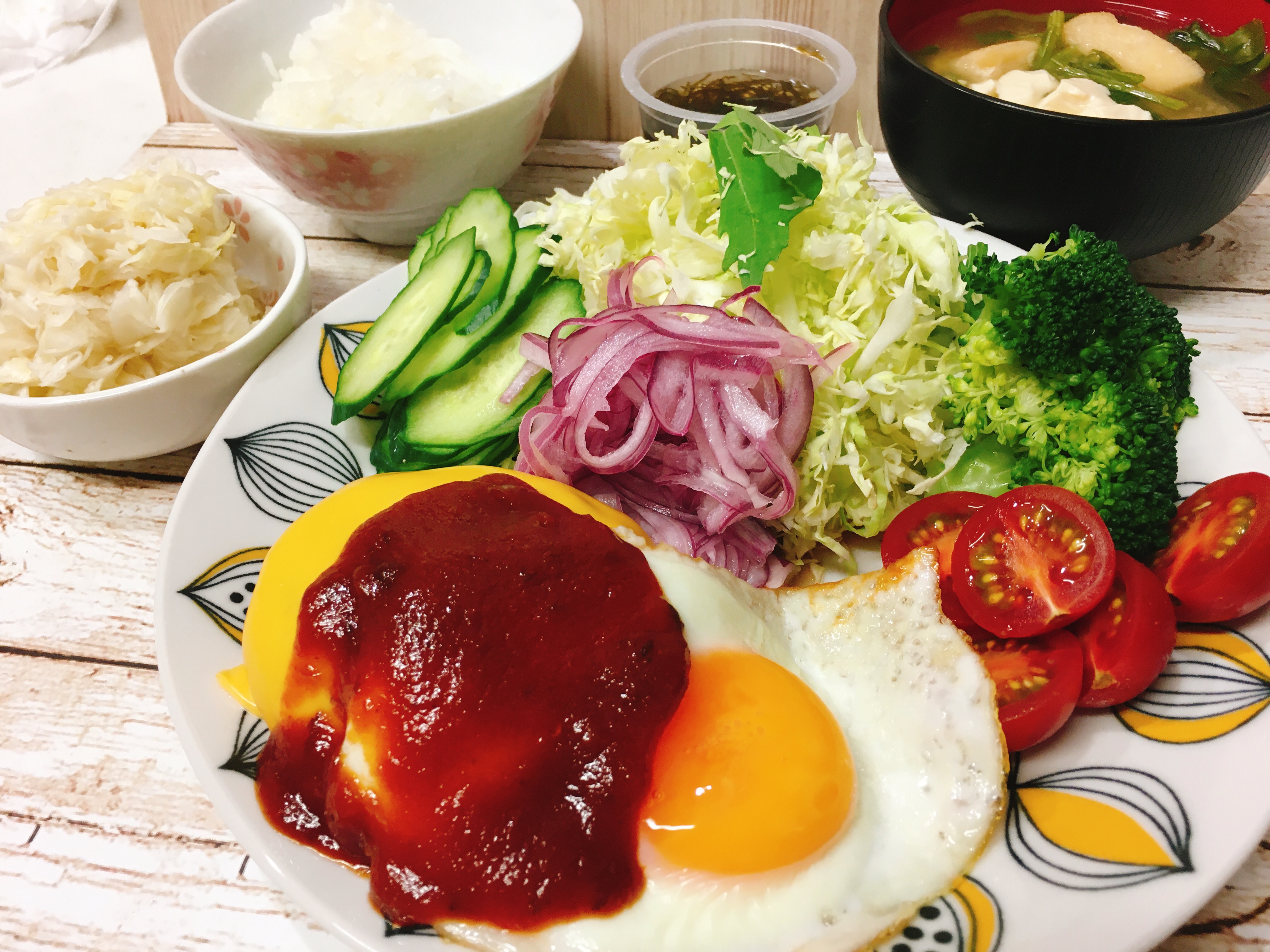 ロコモコ風ごはん Eatpick