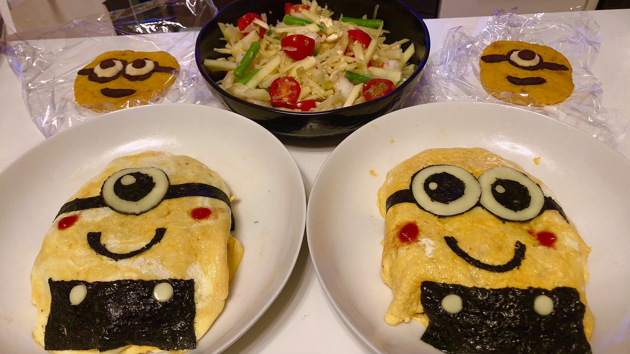 ミニオンオムライス Eatpick