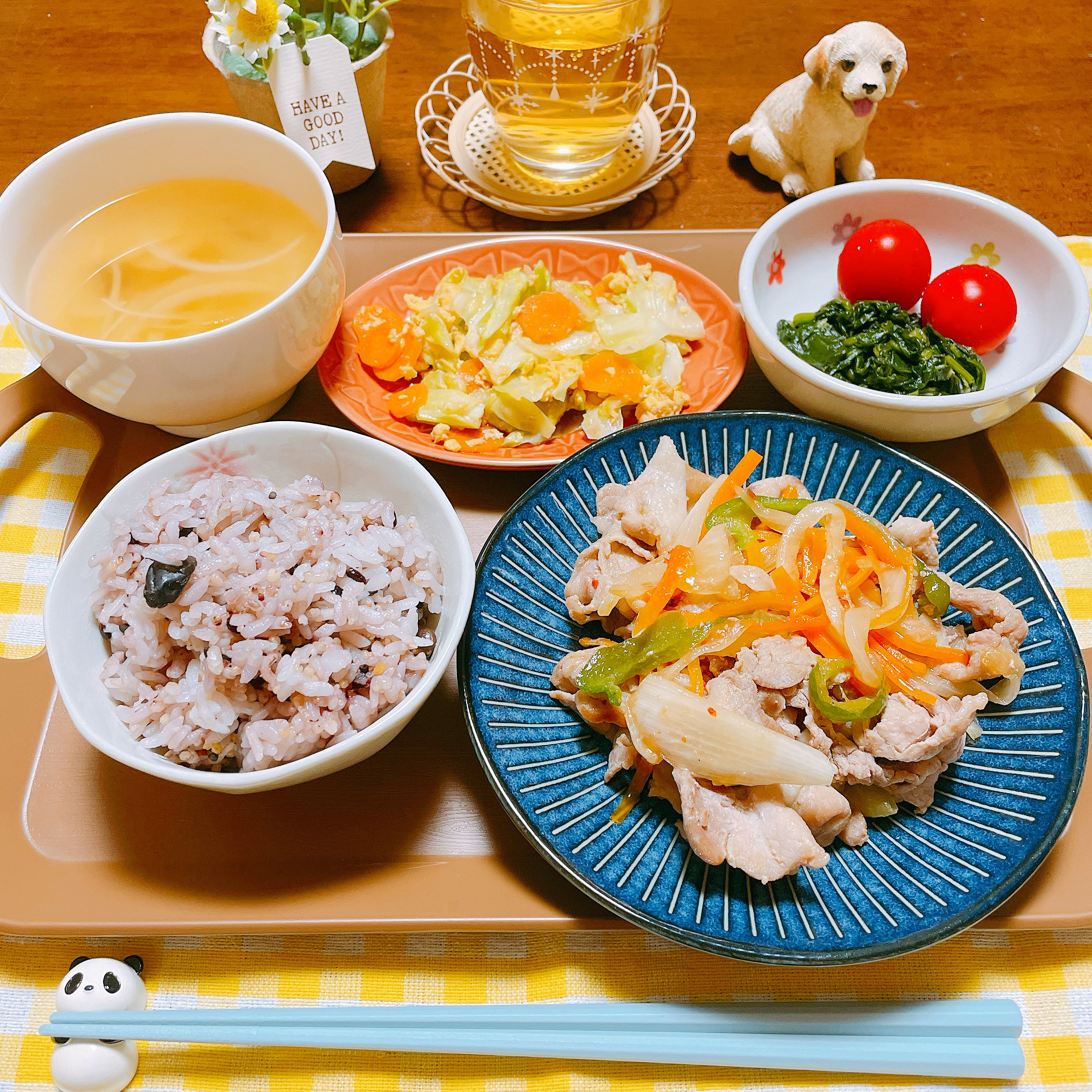 豚肉の野菜炒め』献立☺️ | Eatpick