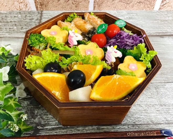 ばん馬キャラ弁コンテスト と 栗 むパン Eatpick
