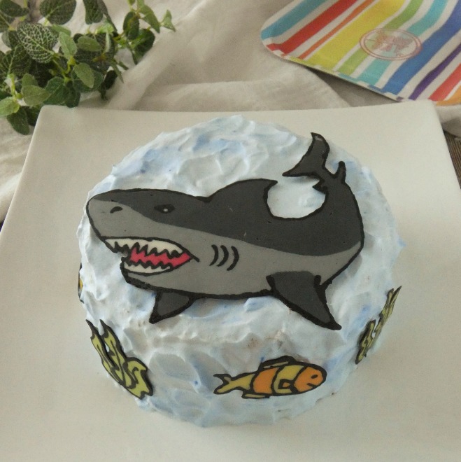 誕生日にサメのデコケーキを作りました Eatpick