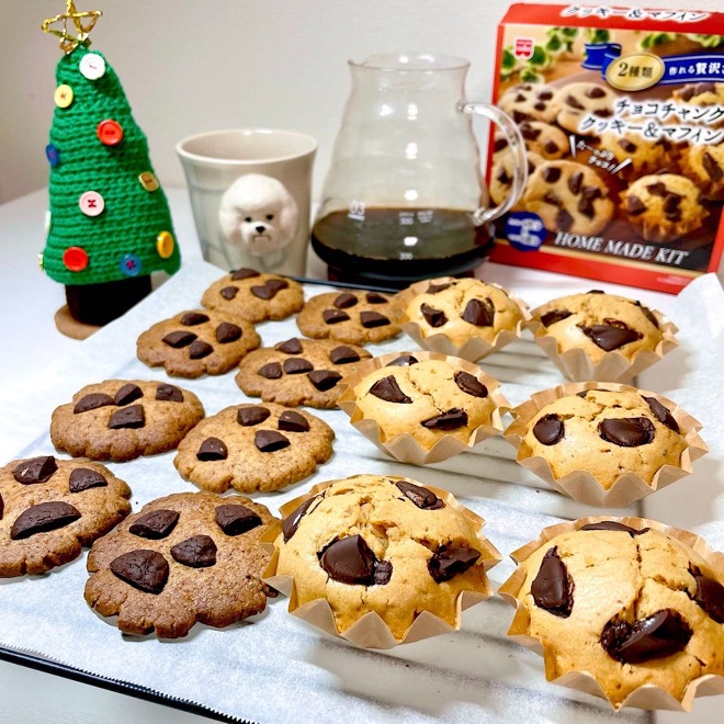 チョコチャンククッキーとマフィンを同時に作る！ | EATPICK