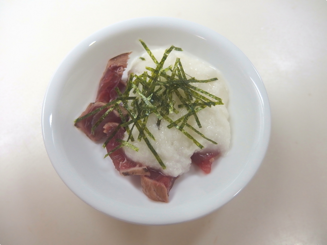 簡単副菜 お刺身の山かけ Eatpick