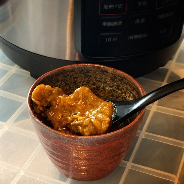 圧力鍋で牛すじカレー Eatpick