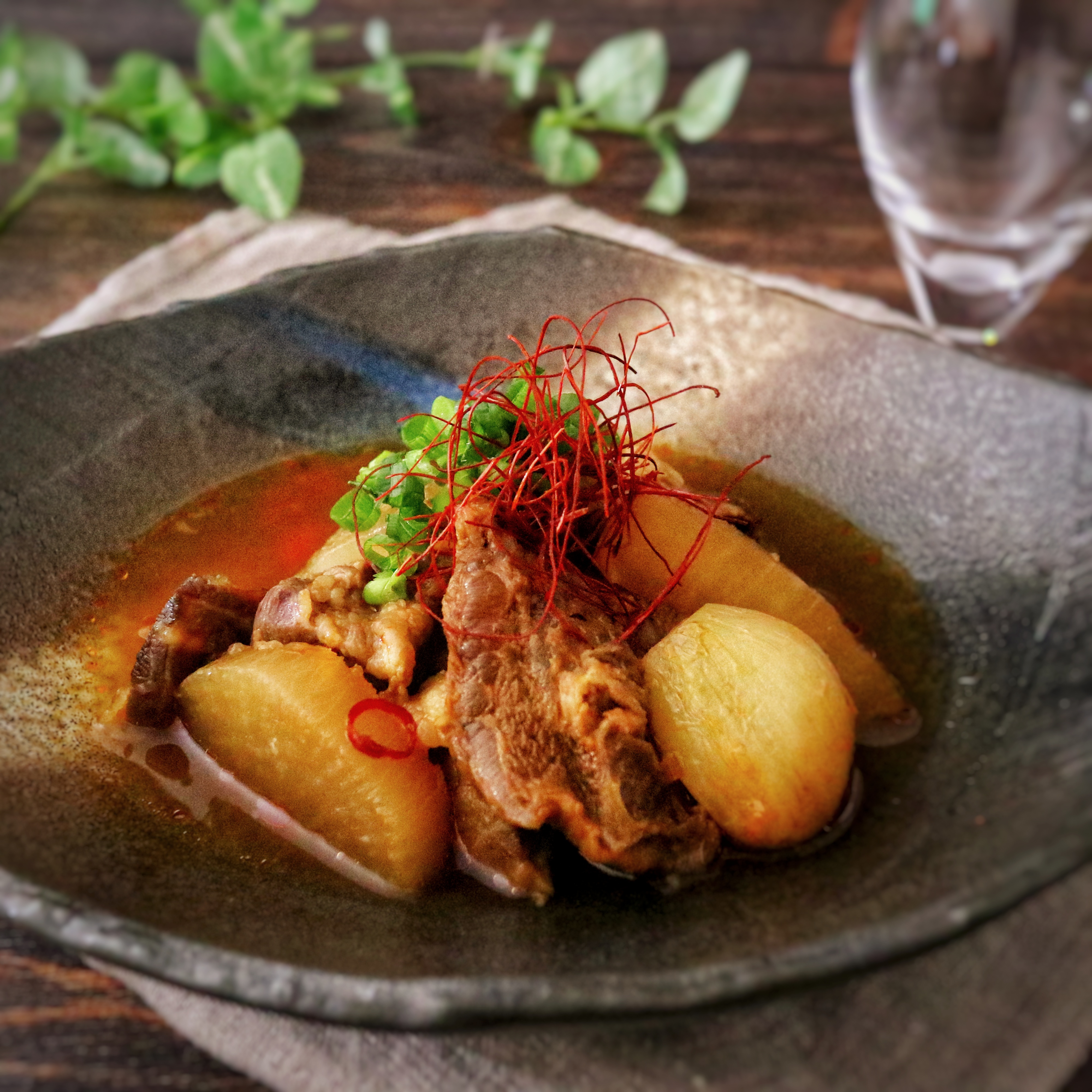 牛すじ大根韓国風 Eatpick