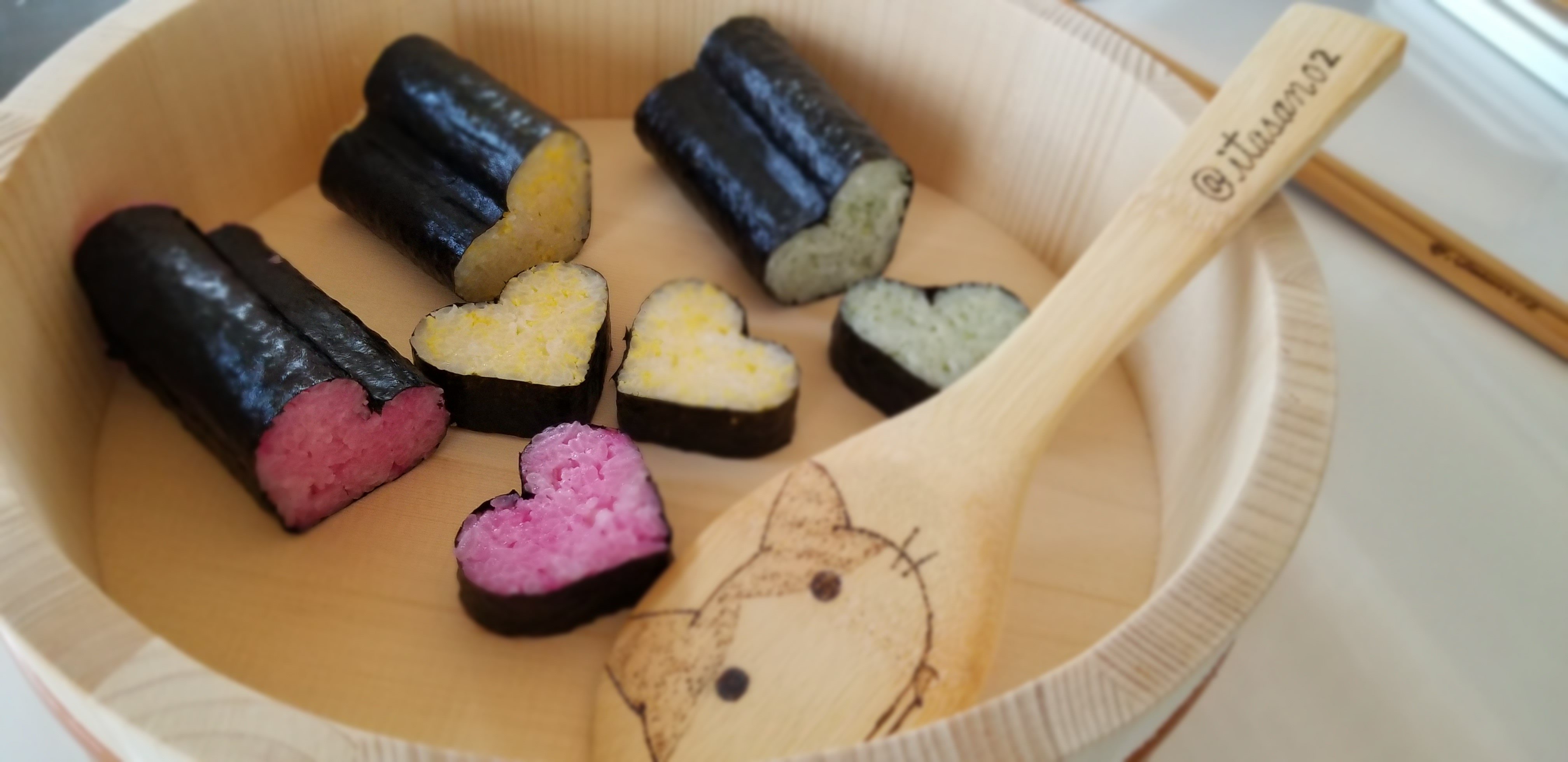 ハート型の細巻き寿司の作り方 Eatpick