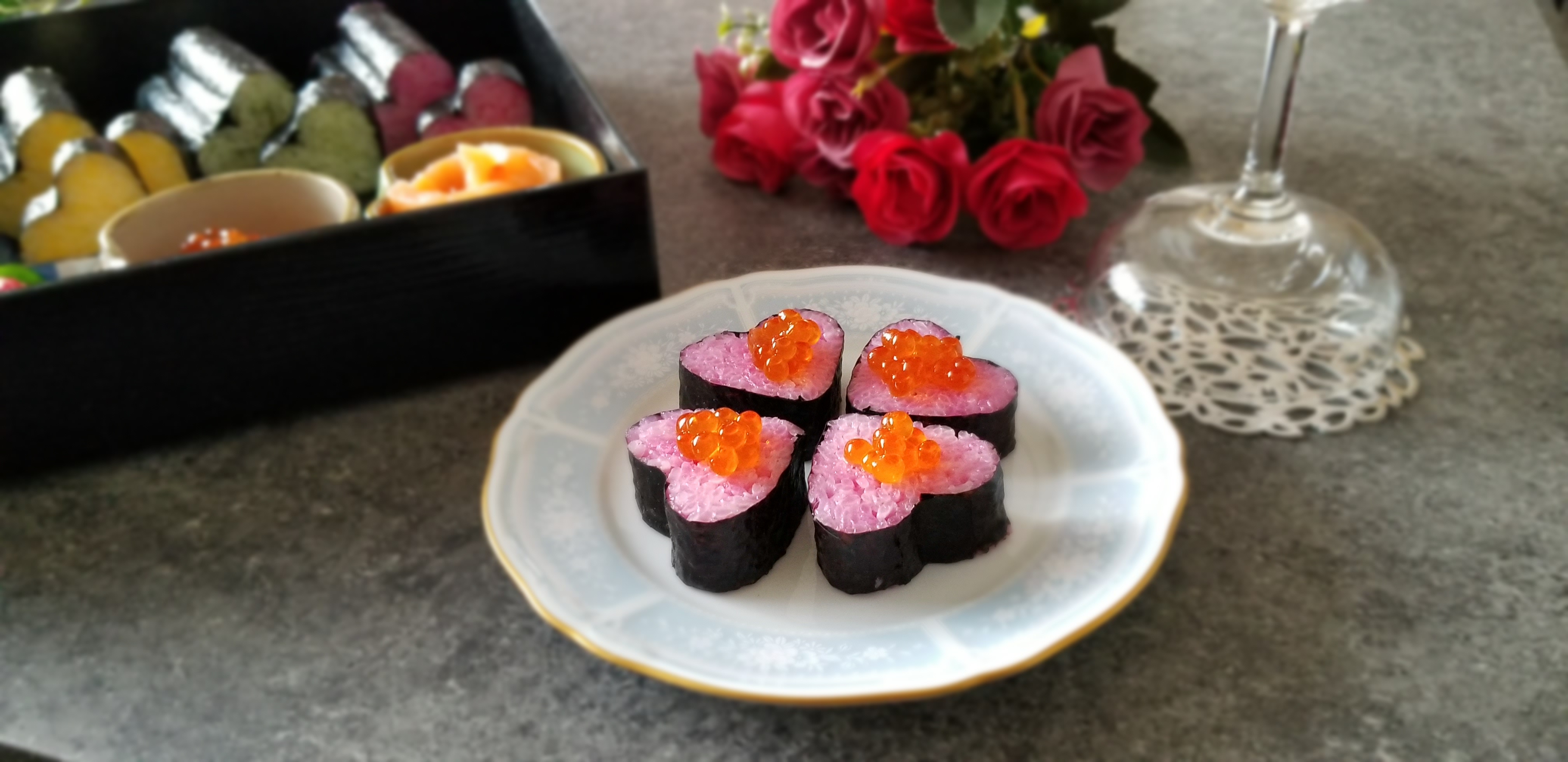 ハート型の細巻き寿司の作り方 Eatpick