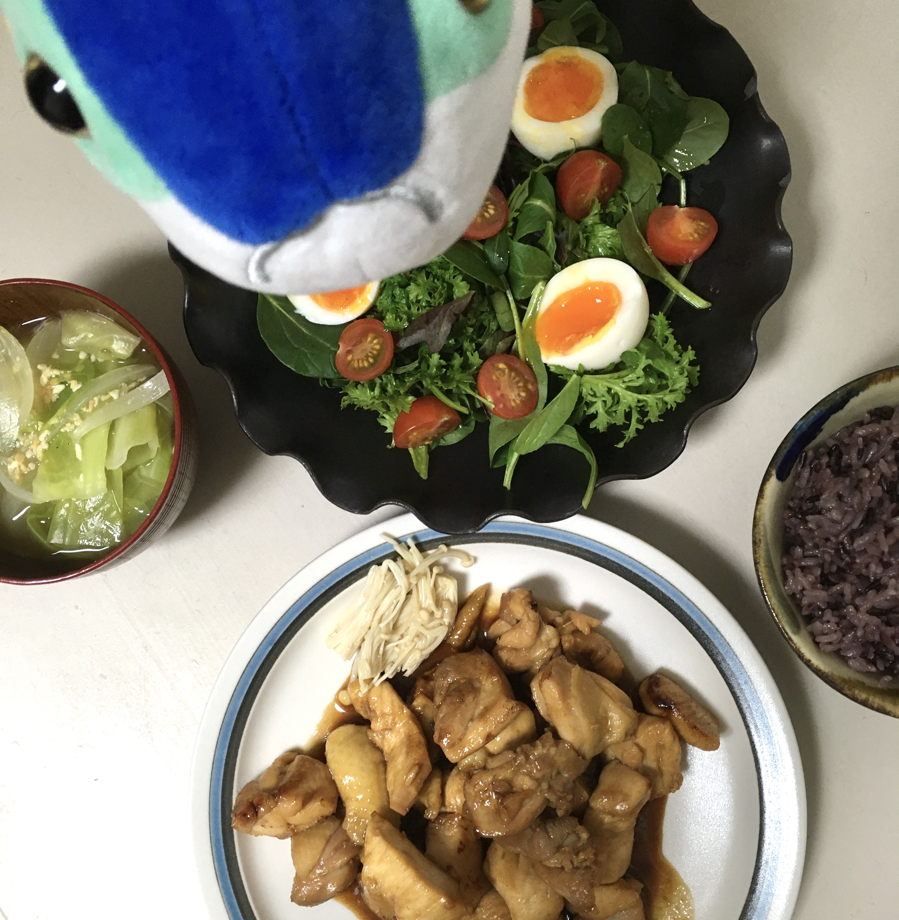 わさび菜サラダ 鶏むね照り焼き Eatpick わさび菜サラダ 鶏むね照り焼き Eatpick