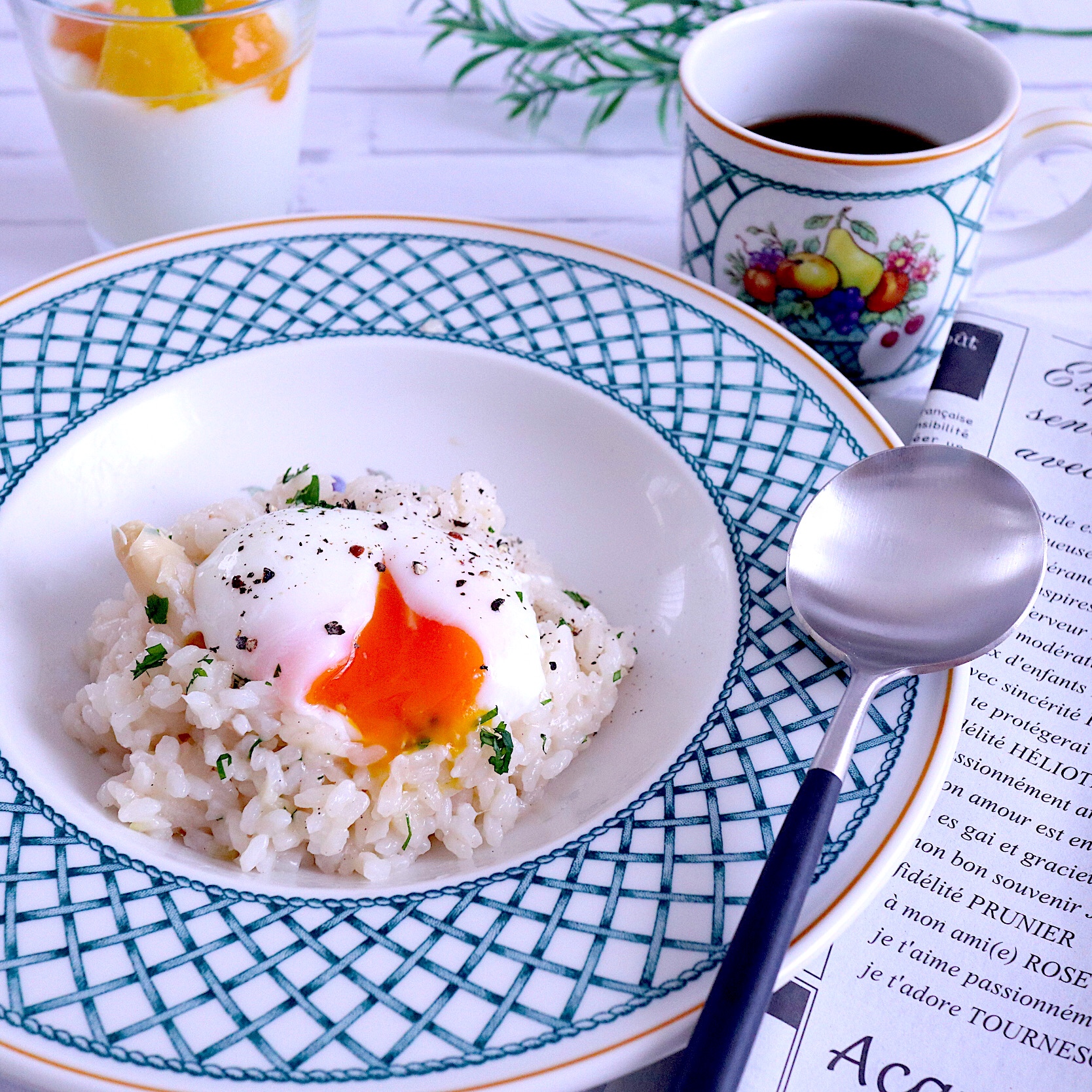 アスパラガスの茹で汁で アスパラガスのリゾット Eatpick