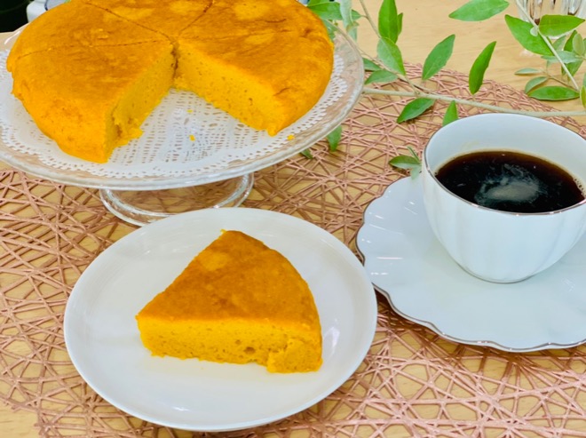 炊飯器でおやつ かぼちゃケーキ Eatpick